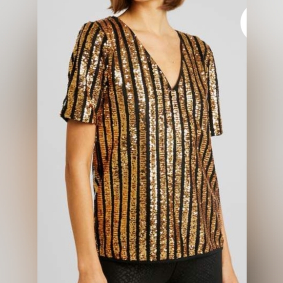 ICHI sequins Top size S - Picture 1 of 6